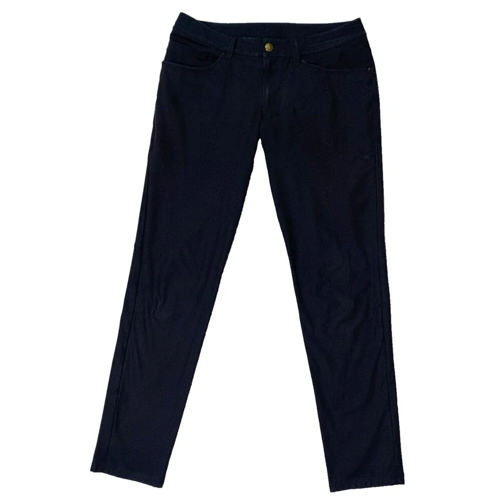 Lululemon ABC Slim Fit Pants Black Warpstreme 31 x 30 5-Pocket Mens